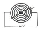 KITCHEN BASICS 101 4 Pack MP22YA Electric Range Burner Surface Element Replacement for Whirlpool KitchenAid Maytag Includes 2 8-Inch MP21YA & 2 6-Inch MP15YA 540331014,484783, TS5W8221,Y04000033