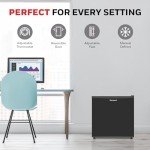 Honeywell Mini Compact Freezer Countertop, 1.1 Cubic Feet, Single Door Upright Freezer with Reversible Door, Removable Shelves, for Home, Dorms, Apartment, Office- Black