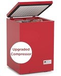 Watoor 3.5 Cu Ft Chest Freezer - Super-Low Temperature - 2 Removable Baskets - Electronic Control 14℉ to -40℉- Red