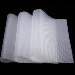 PSISO 8 PCS Refrigerator Mats, EVA Refrigerator Liners for Shelves Washable Can Be Cut Fridge Shelf Liner Waterproof Fridge Pads Mat Drawer Table Placemats (Clear)