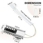 Puxyblue W10918546 Gas Range Oven Igniter for Whirl-pool (SF1/2/3, TGP, VSF, WFG, YSF) A-mana E-state Ro-per May-tag Magic-Chef I-kea Replaces AP6037202 PS11770066 W10140611 3186491 W10918546VP