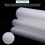 PSISO 8 PCS Refrigerator Mats, EVA Refrigerator Liners for Shelves Washable Can Be Cut Fridge Shelf Liner Waterproof Fridge Pads Mat Drawer Table Placemats (Clear)