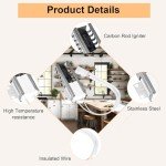 Puxyblue W10918546 Gas Range Oven Igniter for Whirl-pool (SF1/2/3, TGP, VSF, WFG, YSF) A-mana E-state Ro-per May-tag Magic-Chef I-kea Replaces AP6037202 PS11770066 W10140611 3186491 W10918546VP