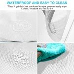 PSISO 8 PCS Refrigerator Mats, EVA Refrigerator Liners for Shelves Washable Can Be Cut Fridge Shelf Liner Waterproof Fridge Pads Mat Drawer Table Placemats (Clear)