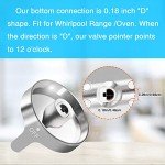 Upgraded W10766544 Gas Stove knobs Replacement for Whirlpool WFG540H0ES0 Range Oven, Replaces W10430807 W10676228 4248219 AP5958476 PS10067059 EAP10067059