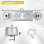 Double Burner Kit WB16K10026 WB29K17 Gas Range Double Burner Assembly Replacement Compatible with General Electric Hotpoin Gas Stove Burner Replaces WB29K17 65932 868697 AP2633210 PS232404