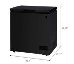 RCA FRF470-BLACK 7.0 cu. ft. Chest Freezer, Black