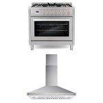 Cosmo 2-Piece Kitchen Package, 36" Gas Range & 36" Wall Mount Range Hood
