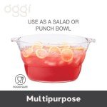 OGGI Acrylic Oval Party Tub - Clear Beverage Cooler w/Handles, Wine Cooler, Beer Chiller, Ideal Party Tubs for Drinks, Use Ice Tub for Indoor or Outdoor Bars, 18.5" x 11"