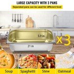 VEVOR Commercial Electric Food Warmer, 3-Pot Steam Table Food Warmer 0-100℃ w/ 2 Lockable Wheels, Professional Stainless Steel Material for Catering and Restaurants
