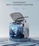 ecozy Portable Ice Maker Countertop, 9 Cubes Ready in 6 Mins, 26lbs in 24Hrs, Self-Cleaning Ice Machine with Handle/Ice Bags/Ice Scoop/Ice Basket, 2 Sizes Bullet Ice for Home Kitchen Office Bar Party
