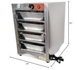 HeatMax 162224 Acrylic Door Catering Full Size 3.25" Tall Pans Hot Box Food Warmer, The Original and The Best, NSF/UL Certified Great for Schools and Churches - Made in USA with Service and Support