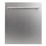 ZLINE 24 in. Fingerprint Resistant Top Control Dishwasher with Stainless Steel Tub and Modern Style Handle, 52dBa