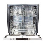 ZLINE 24 in. Fingerprint Resistant Top Control Dishwasher with Stainless Steel Tub and Modern Style Handle, 52dBa