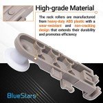 BlueStars Ultra Durable 8268743 Dishwasher Upper Rack Wheel - Compatible for Whirlpool Kenmore KitchenAid Dishwashers - Replaces WP8268743 AP6012252 PS11745459 - PACK OF 4