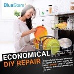 BlueStars Ultra Durable 8268743 Dishwasher Upper Rack Wheel - Compatible for Whirlpool Kenmore KitchenAid Dishwashers - Replaces WP8268743 AP6012252 PS11745459 - PACK OF 4
