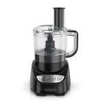 BLACK+DECKER Food Processor and Vegetable Chopper, Stainless Steel Blade, 8-Cup Capacity, 450W Power with Attachments to Grate, Shred, Slice, Mince, Grind, and Puree