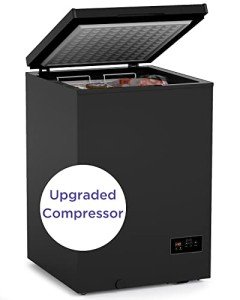 ADT Chest Freezer Free-Standing Top Door Freezers 6.8℉ to -4℉ (3.5 Cubic Feet, CBlack)