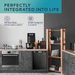EUHOMY Mini Freezer Countertop, 1.1 Cubic Feet, Single Door Compact Upright Freezer with Reversible Door, Removable Shelves, Small freezer for Home/Dorms/Apartment/Office, Black
