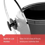 BLACK+DECKER 7-Quart Slow Cooker, SCD4007, Chalkboard Exterior, Locking Lid, 3 Heat Settings, Removable Stoneware Crock