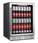 Kalamera 24 inch Beverage Refrigerator - 154 Cans Capacity Beverage Cooler- Fit Perfectly into 24" Space Built in Counter or Freestanding - for Soda, Water, Beer or Wine - For Kitchen, Bar or Office