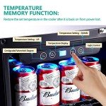 Kalamera 24 inch Beverage Refrigerator - 154 Cans Capacity Beverage Cooler- Fit Perfectly into 24" Space Built in Counter or Freestanding - for Soda, Water, Beer or Wine - For Kitchen, Bar or Office