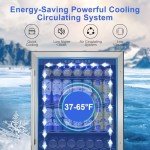 Beverage Refrigerator 24 inch-200 Can Drink Fridge with Glass Door, Under Counter/Freestanding Beverage Cooler with Temperature Memory, Reversible Door, Quick Cooling, Cooler for Beer, Soda, Wine