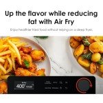Samsung 1.2 cu. ft. Black Glass Air Fry Microwave