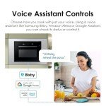 Samsung 1.2 cu. ft. Black Glass Air Fry Microwave