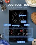 AMZCHEF 2-Burner Electric Induction Cooktop 1800W