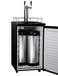 Kegco Dual Faucet Homebrew Kegerator with Kegs