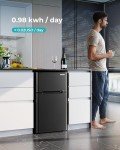 EUHOMY 3.2 Cu.Ft Mini Fridge with Freezer