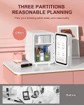 Mini Skincare Fridge with LED Light Mirror