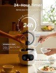 COMFEE' 4-Cup Mini Rice Cooker with 6 Functions