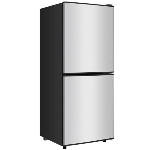 Compact Silver Refrigerator with Freezer, 4.0 Cu.ft
