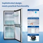 Compact Silver Refrigerator with Freezer, 4.0 Cu.ft