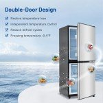Compact Silver Refrigerator with Freezer, 4.0 Cu.ft