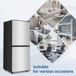 Compact Silver Refrigerator with Freezer, 4.0 Cu.ft