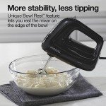 Proctor Silex 5-Speed Electric Hand Mixer, Black
