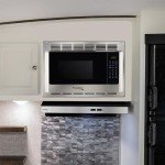 RecPro Stainless Steel RV Microwave with Trim Kit