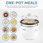 Aroma 4-Cup Rice & Grain Cooker, White