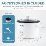 Aroma 4-Cup Rice & Grain Cooker, White