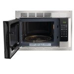 RecPro Stainless Steel RV Microwave with Trim Kit