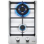 VEVOR 12" Dual Fuel Built-in Cooktop - 12250BTU