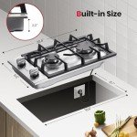Gasland 12" 2-Burner Stainless Steel Gas Cooktop