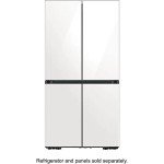 SAMSUNG Bespoke 4-Door White Glass Refrigerator Panel