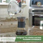 Borosilicate Glass Whistling Tea Kettle - 12 Cup