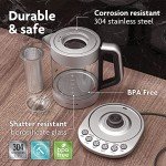 Electric Glass Kettle and Tea Maker with Infuser