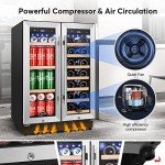 Tylza Dual Zone Wine and Beverage Cooler 24
