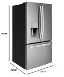 GE 25.6 Cu. Ft. French-Door Refrigerator - Stainless Steel